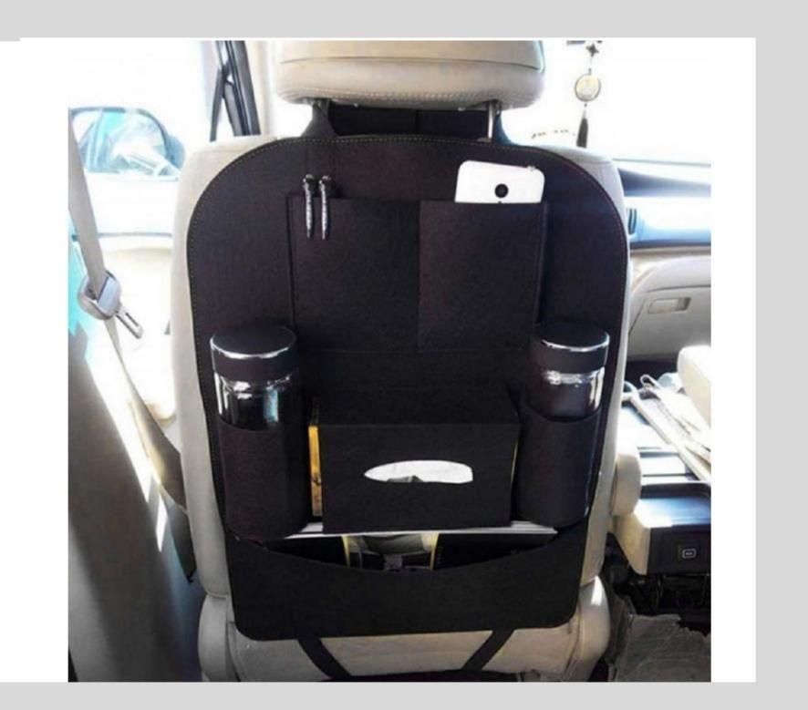Compatible Multi-Pocket Seat Back Storage  Organizer Holders