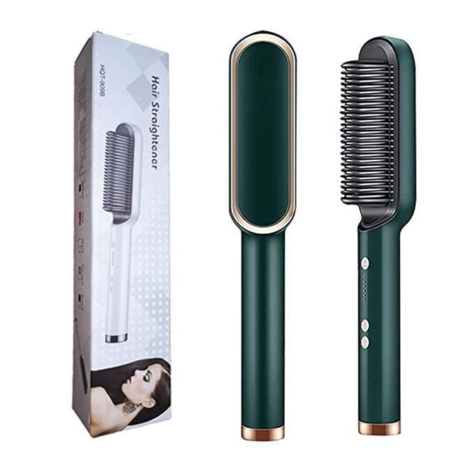 HQT Hair Straightener: Professional Electric Hair Straightener Comb Brush