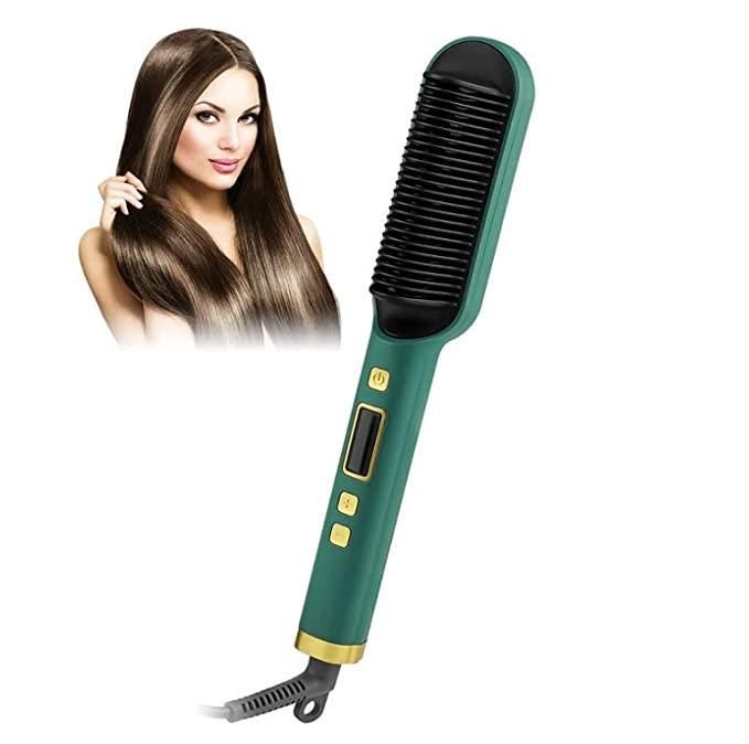 HQT Hair Straightener: Professional Electric Hair Straightener Comb Brush
