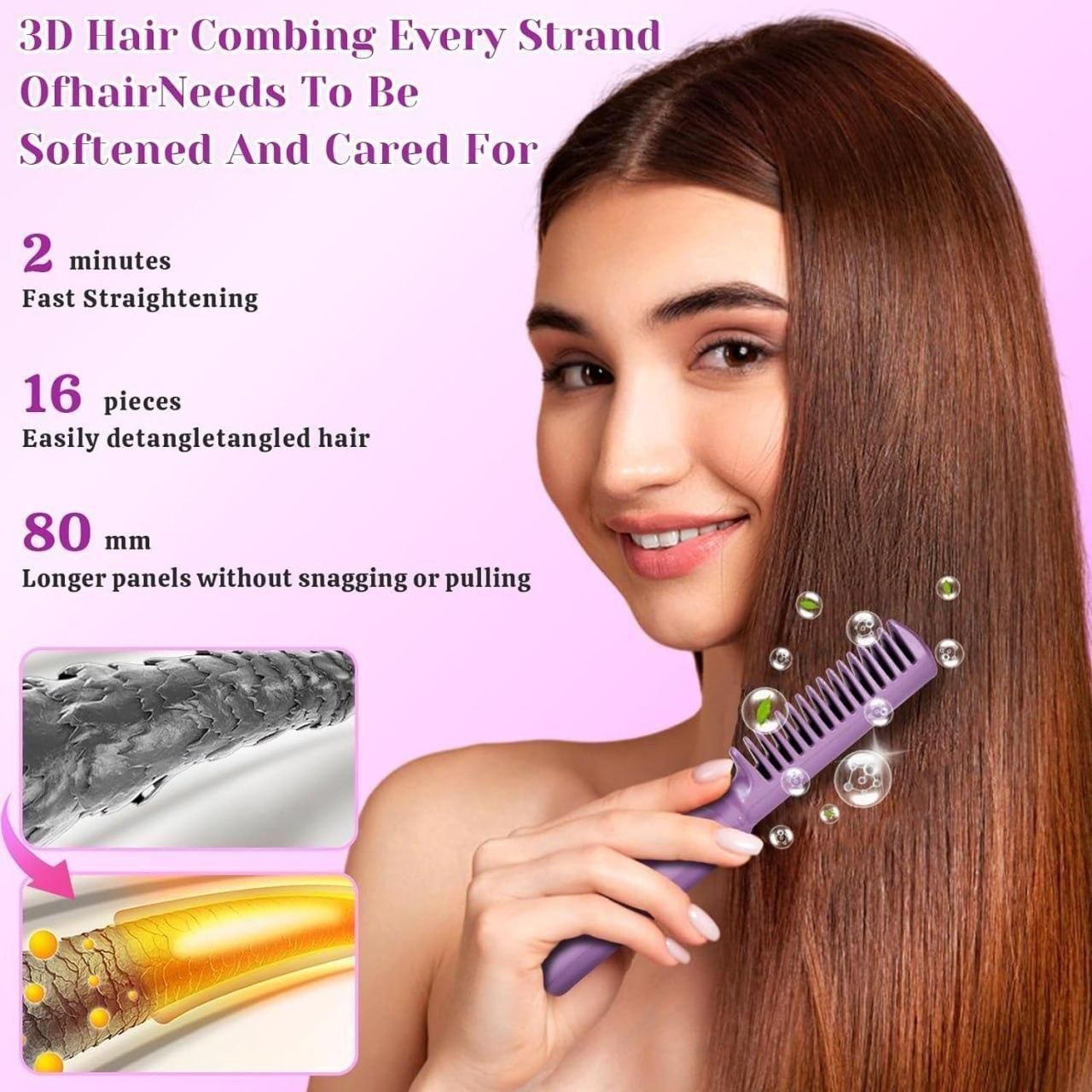 Meneflix Portable Mini Hair Straightener for Quick, Cordless Styling Anywhere