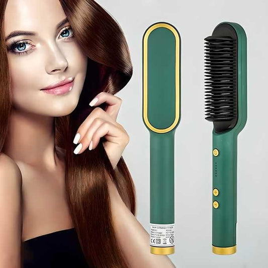 HQT Hair Straightener: Professional Electric Hair Straightener Comb Brush